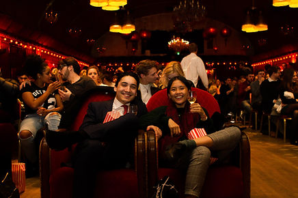 couple enjoying a movie