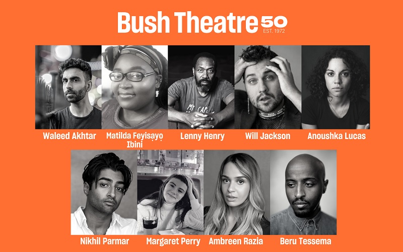 Headshots of the Bush Theatre's writers for their 50th birthday season