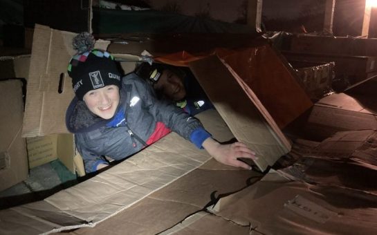 Scouts as young as ten sleep rough to raise money for a homelessness charity.