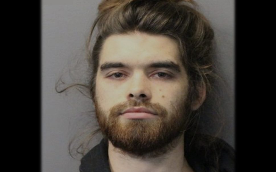 29 year old convicted men , long brown hair and beard