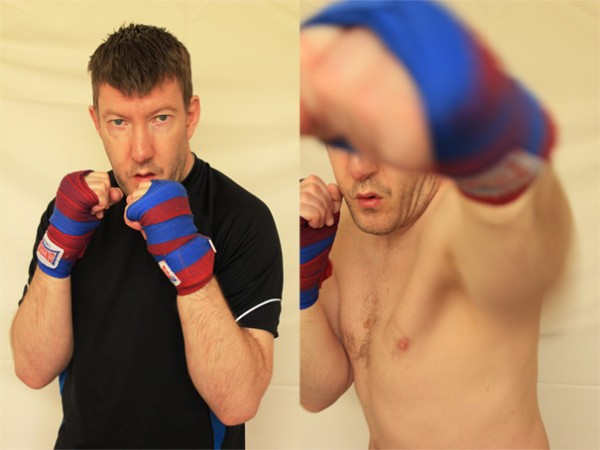 Photo of Gary Thomas boxing