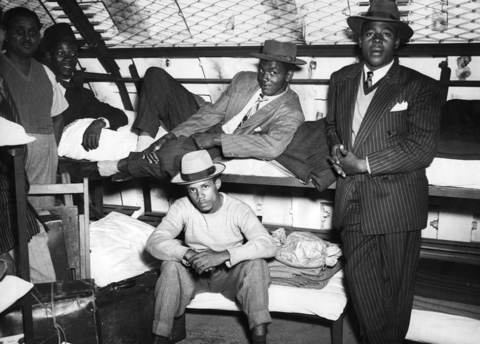 Picture of the Windrush immigrants who lived in the Clapham South bomb shelter