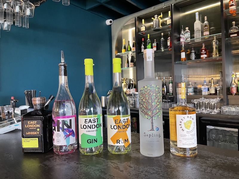 LONDON's CALLING: Corin's house alcohol includes East London Liquor Company, Sapling and Market Row 