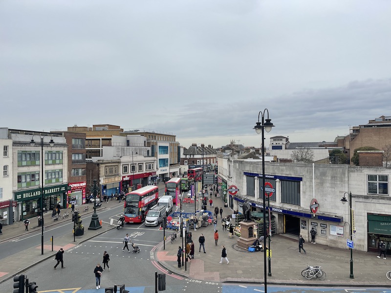 DOORSTOP: Corin is located opposite Tooting Broadway underground station