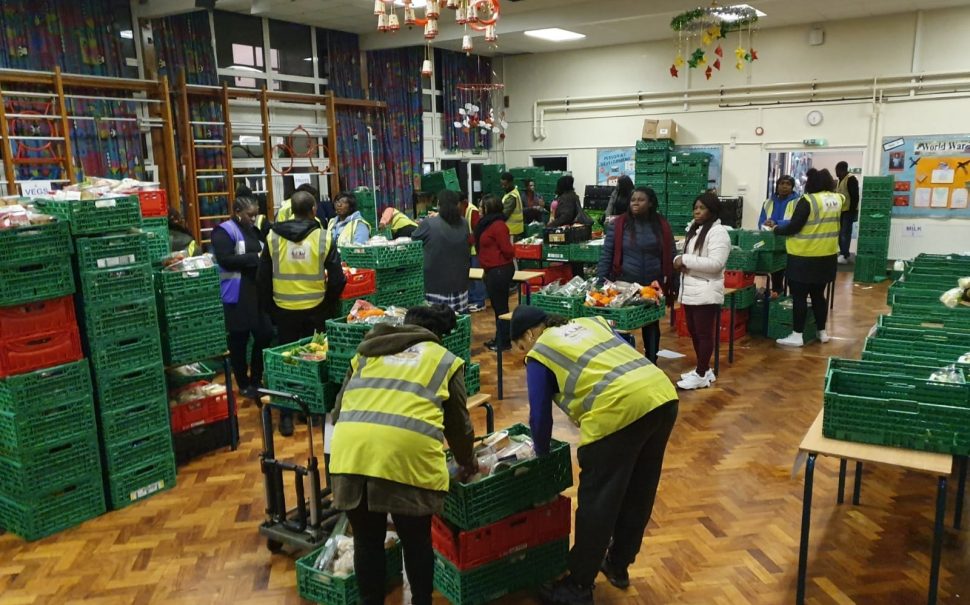 food bank workers