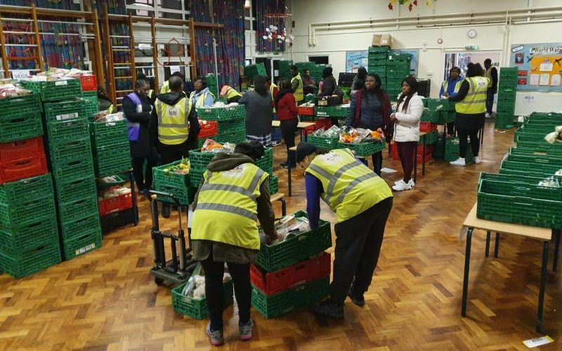 Police officers using Croydon food bank during cost of living crisis