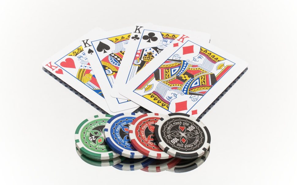 cards and gambling chips
