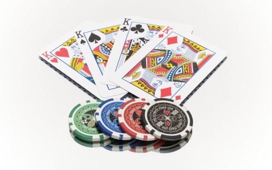 cards and gambling chips