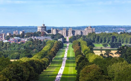 The long walk near windsor castle