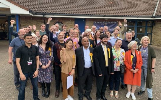 Kingston Lib Dems celebrate the win