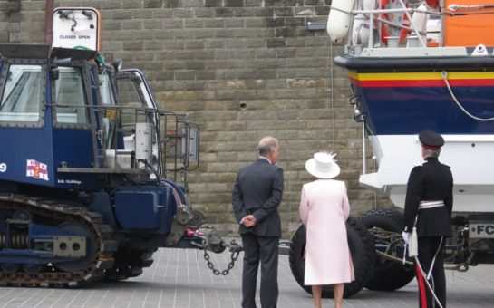 The Queen at RNLI lifeboat station. credit: Oast House Archive