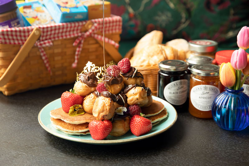 Profiteroyale pancake stack. Photo Credit: Little Door & Co.