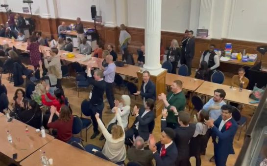 labour celebrate in westminster