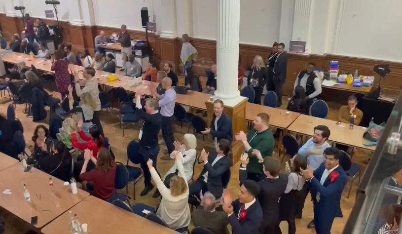 labour celebrate in westminster