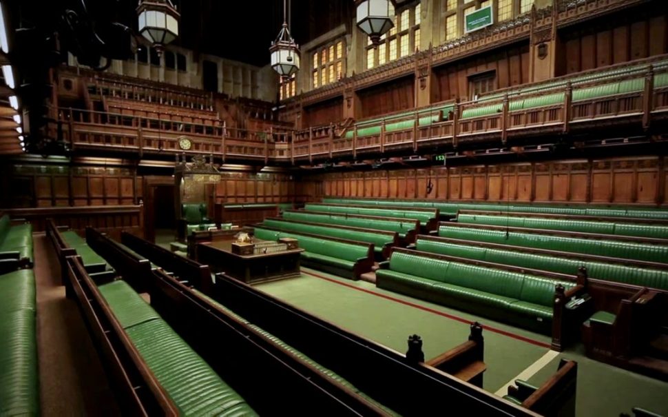 Inside of the House of Commons where the Bill of Rights was presented