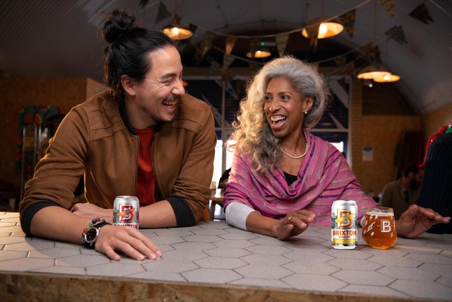 Xochitl Benjamin and Celeste Beatty share a drink