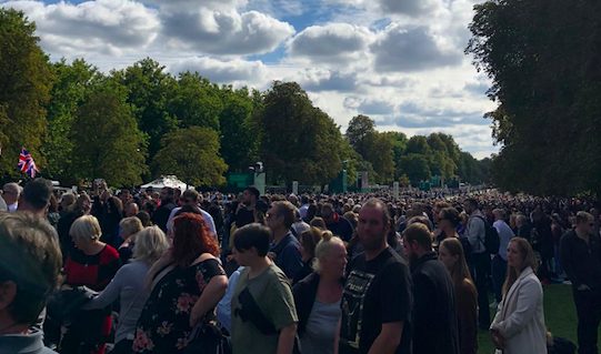Crowd at Windsor Castle.Photo: Laura Beveridge