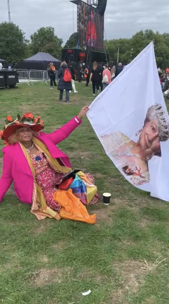 Mourner at Queen funeral2