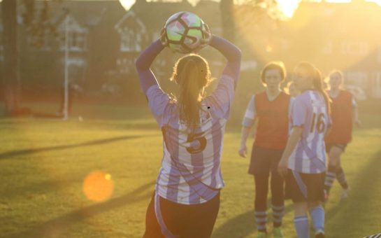 Women playing football