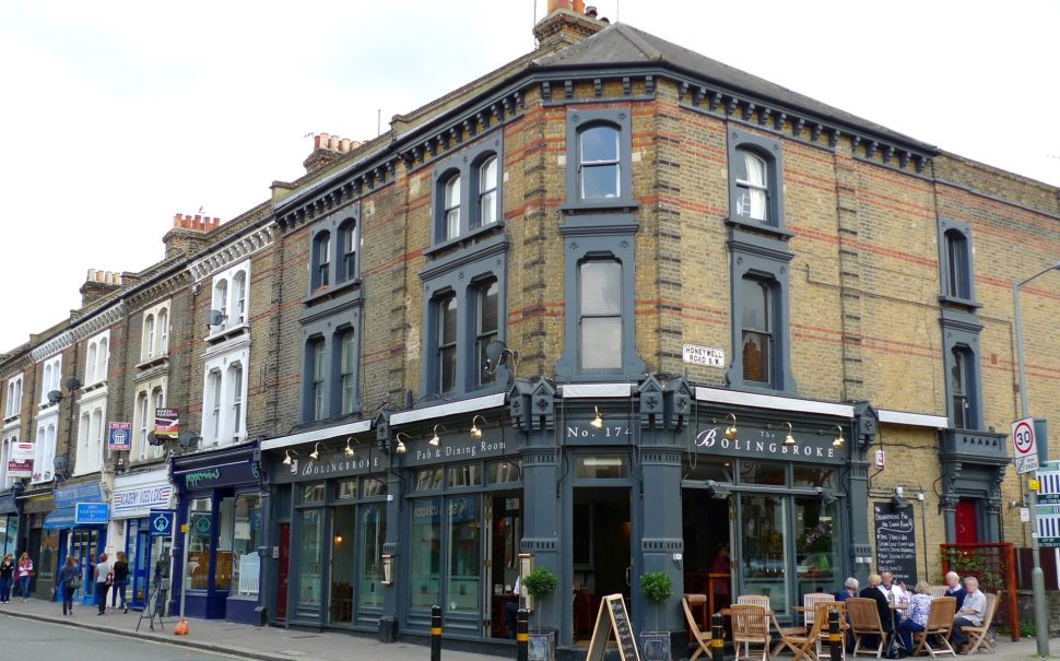 An image of the Bolingbroke pub on Northcote Road, in Battersea