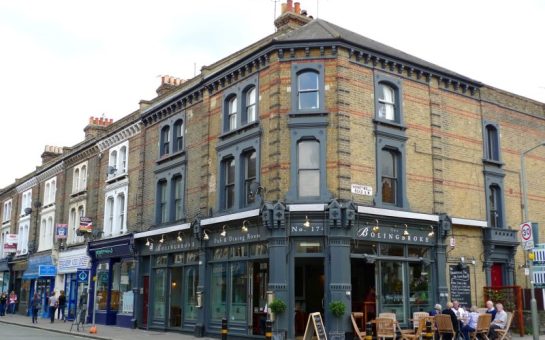 An image of the Bolingbroke pub on Northcote Road, in Battersea