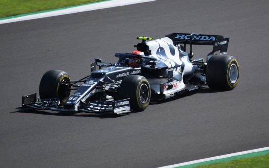 Pierre Gasly in his Alpha Tauri