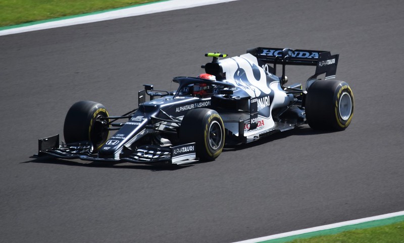 Pierre Gasly in his Alpha Tauri