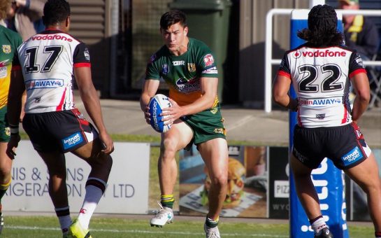 Joseph Manu playing rugby ahead of the rugby league world cup