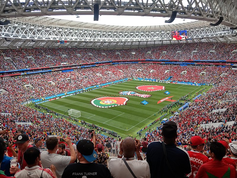 FIFA World Cup 2018 match between Portugal and Morocco