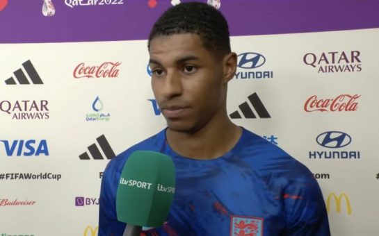 Marcus Rashford speaking after England match