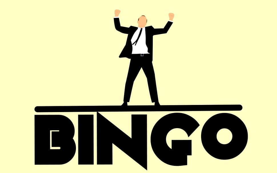 giant word bingo stock image
