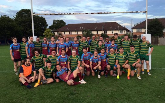 London Chargers side after one of their Rugby League matches