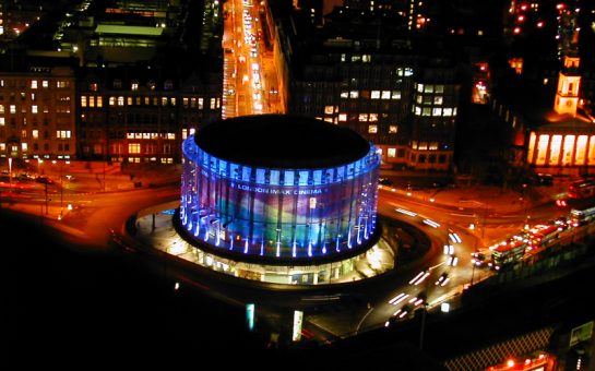 BFI London IMAX at night