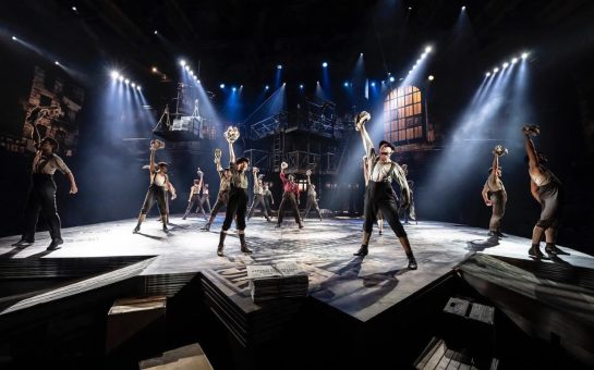 The Newsies on stage