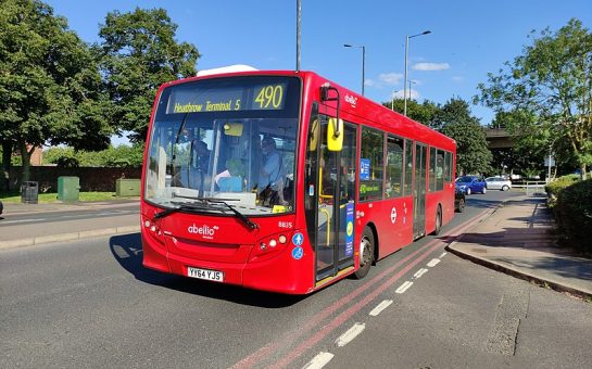 A bus from Abellio whose drivers were on strikes