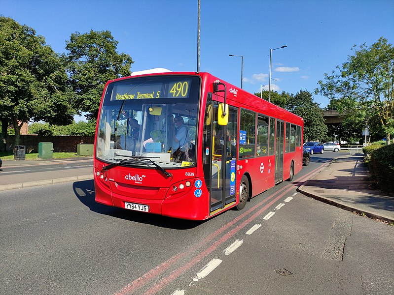 A bus from Abellio whose drivers were on strikes
