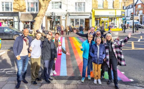 Hounslow council unveling Rainbow Junction. Photo: Anna Kunst, hounslow.gov.uk