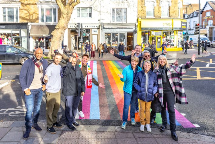 Hounslow council unveling Rainbow Junction. Photo: Anna Kunst, hounslow.gov.uk