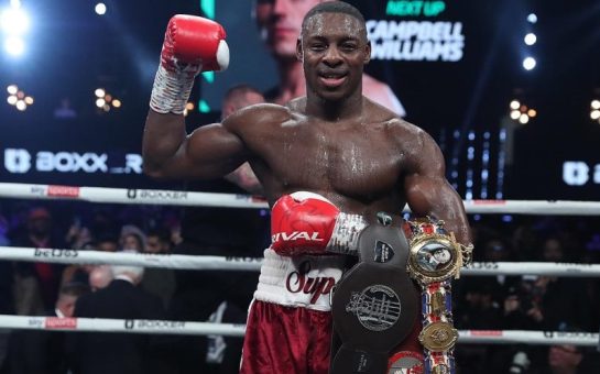 Dan Azeez winning the British title in November 2021