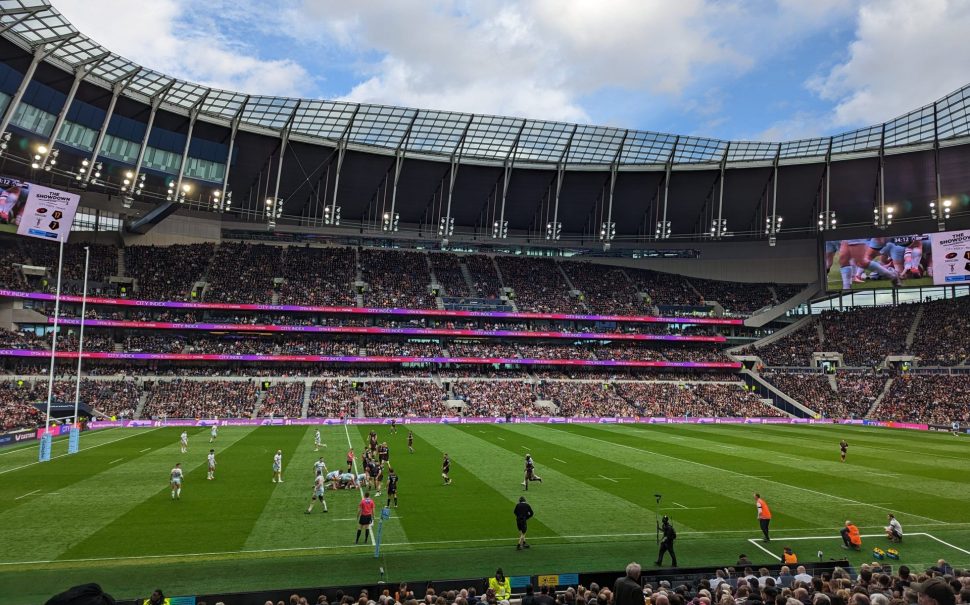 Saracens vs Harlequins at the Tottenham Hotspur stadium