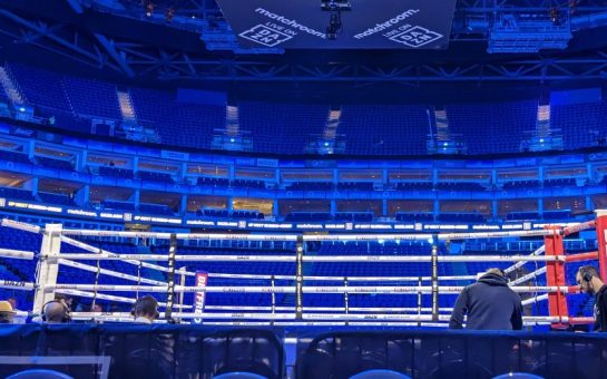 Boxing ring ahead of Anthony Joshua vs Jermaine Franklin
