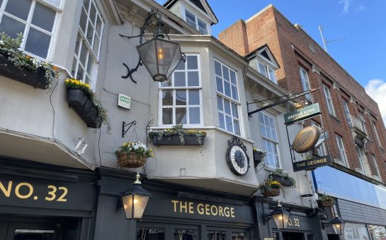 Exterior of the George Pub, Twickenham high street