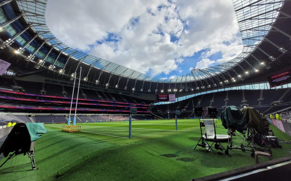 Tottenham Hotspur Stadium pitchside