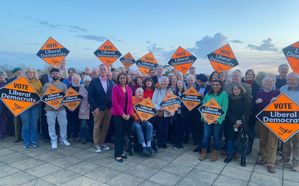 Munira with members of Twickenham and Richmond Liberal Democrats