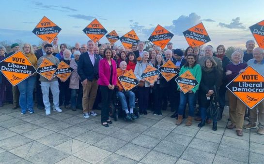 Munira with members of Twickenham and Richmond Liberal Democrats