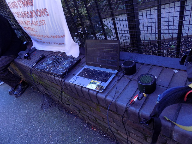 The Repo Centre sound system outside Clerkenwell and Shoreditch County Court