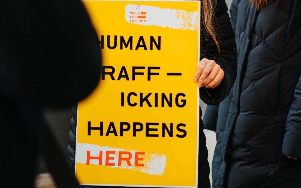 human trafficking awareness poster