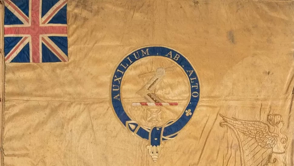 Kellett's flag, Credit: THE NATIONAL MUSEUM OF THE ROYAL NAVY