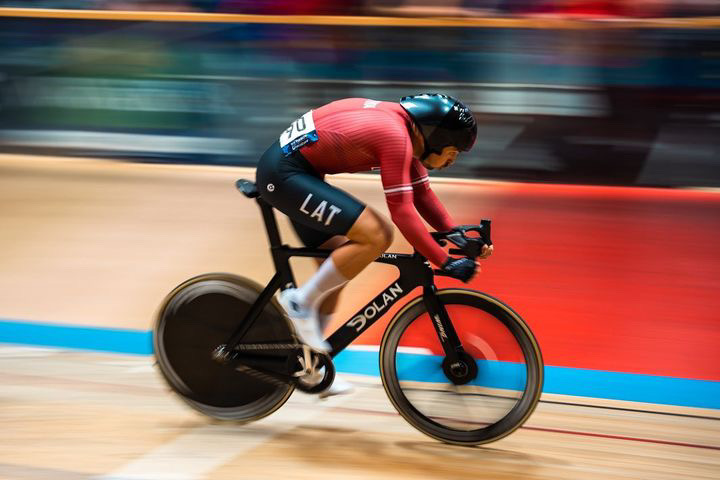 George Nemilostivijs at the European Track Championships 2023