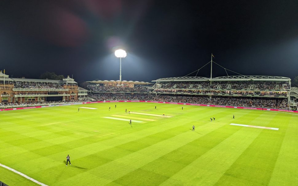 A view of The Hundred final from the crowd